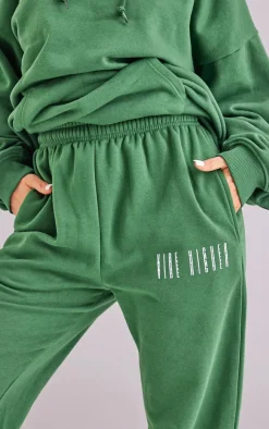 PrettyLittleThing Graphic Sweatsuits*Graphic Printed Cuffed High Waist Sweatpants