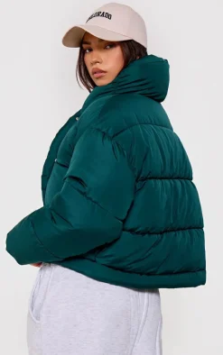 PrettyLittleThing Puffer Jackets*Quilted Asymmetric High Neck Puffer Jacket