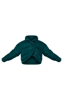 PrettyLittleThing Puffer Jackets*Quilted Asymmetric High Neck Puffer Jacket