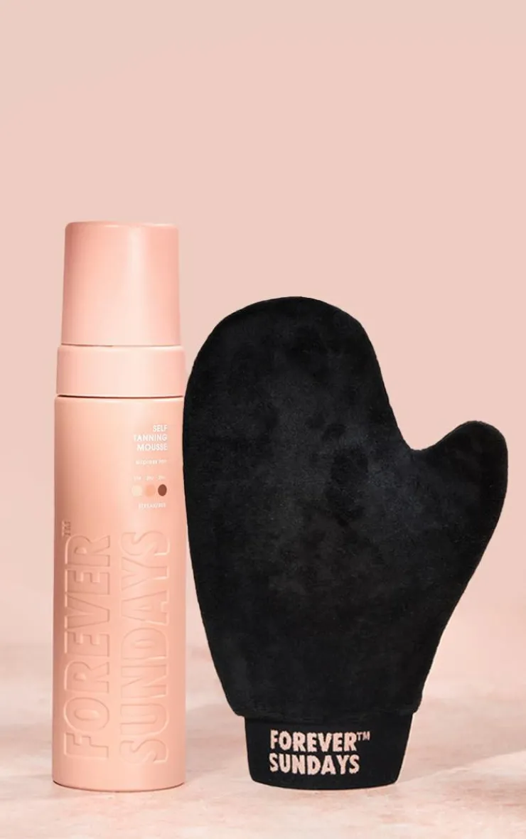 PrettyLittleThing Tanning*Forever Sundays Express Tanning Mousse With Mitt Bundle