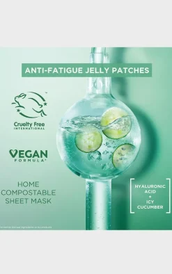PrettyLittleThing Acids*Garnier Anti-Fatigue Hyaluronic Acid & Icy Cucumber Cryo Jelly Eye Patches