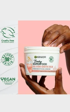 PrettyLittleThing Bath & Body*Garnier Body Superfood Hydra Sensitive Body Cream with Oat Milk & Probiotic Derived Fractions 380ml