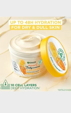 PrettyLittleThing Bath & Body*Garnier Body Superfood Nutri Glow Body Cream Vitamin C & Mango Brightening & Glowing380ml