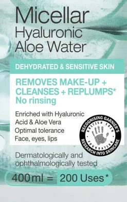 PrettyLittleThing Cleansers*Garnier Hyaluronic Aloe Micellar Cleansing Water For Dehydrated Skin 400ml