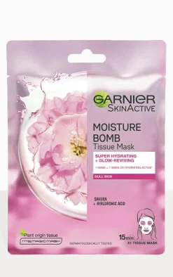PrettyLittleThing Face Masks*Garnier Moisture Bomb Sakura Hydrating Sheet Mask Dull Skin