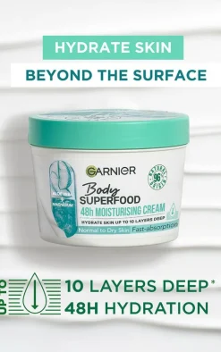PrettyLittleThing Bath & Body*Garnier Superfood Moisturising & Soothing Cream With Aloe Vera & Magnesium