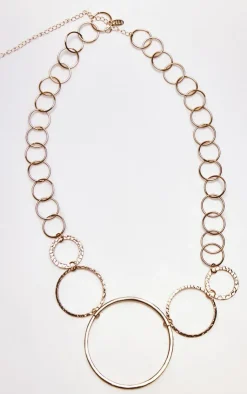 PrettyLittleThing Body Jewelry*Abstract Circle Belly Chain