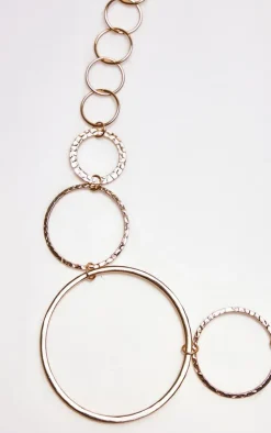 PrettyLittleThing Body Jewelry*Abstract Circle Belly Chain