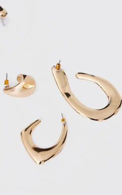PrettyLittleThing Earrings*Abstract Molten Multipack Earrings