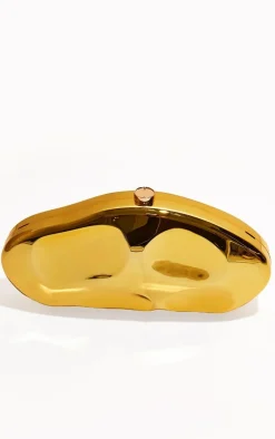 PrettyLittleThing Party Bags*Abstract Oval Hard Clutch Bag