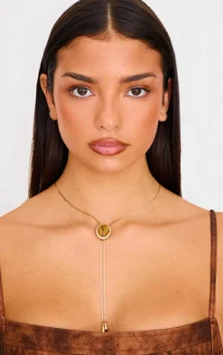 PrettyLittleThing Necklaces*Chain Jewel Pendant Long Necklace