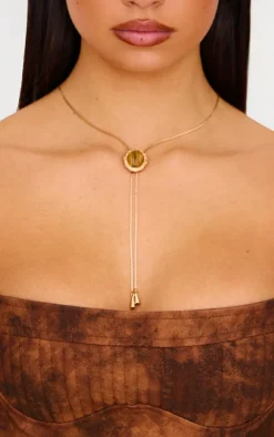 PrettyLittleThing Necklaces*Chain Jewel Pendant Long Necklace