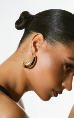 PrettyLittleThing Earrings*Chunky Flat Curved Earrings