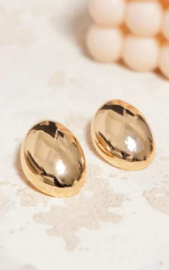 PrettyLittleThing Statement Earrings*Chunky Oval Stud Earrings