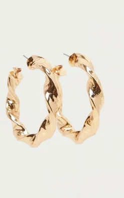 PrettyLittleThing Hoop Earrings*Chunky Twist Hoop Earrings