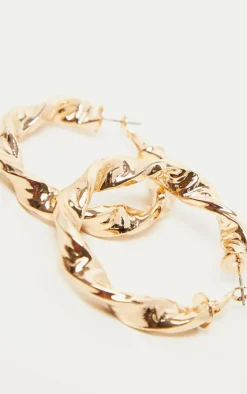 PrettyLittleThing Hoop Earrings*Chunky Twist Hoop Earrings