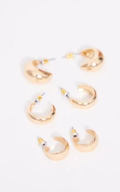 PrettyLittleThing Hoop Earrings*Classic Simple Mutlipack Earrings