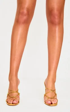 PrettyLittleThing Mules*Croc Pu Round Heeled Mules