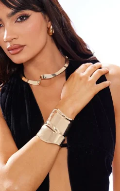 PrettyLittleThing Bracelets*Curved Bangle Set