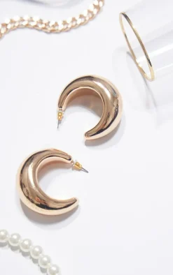 PrettyLittleThing Hoop Earrings*Curved Hoop Earrings
