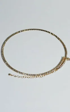 PrettyLittleThing Necklaces*Dainty Diamante Choker