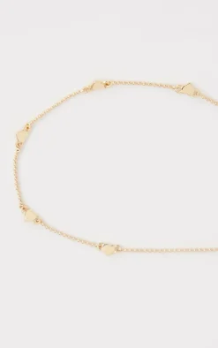 PrettyLittleThing Necklaces*Dainty Heart Short Chain Necklace