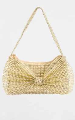 PrettyLittleThing Shoulder Bags*Diamante Bow Shoulder Bag