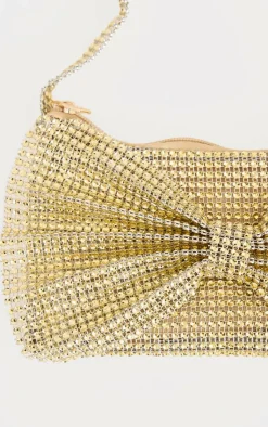 PrettyLittleThing Shoulder Bags*Diamante Bow Shoulder Bag
