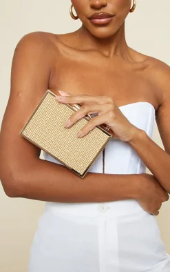 PrettyLittleThing Party Bags*Diamante Box Clutch