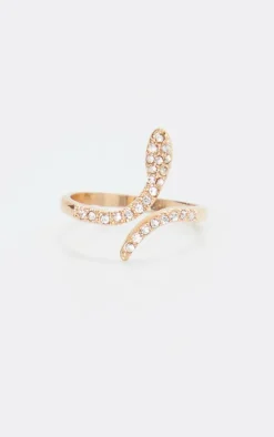PrettyLittleThing Rings*Diamante Delicate Snake Ring