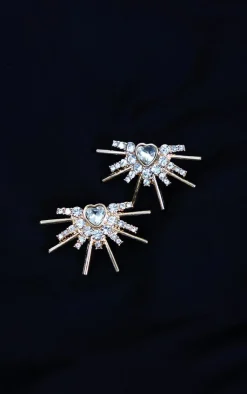 PrettyLittleThing Earrings*Diamante Star Stud Earrings