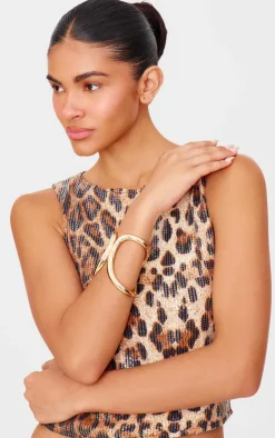 PrettyLittleThing Bracelets*Double Curved Bangle