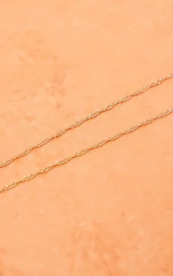 PrettyLittleThing Body Jewelry*Fine Twisted Belly Chain