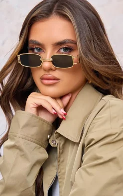 PrettyLittleThing Sunglasses*Frame Slim Square Chunky Sunglasses