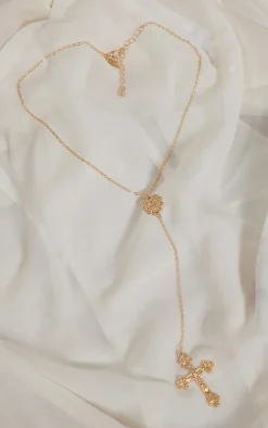 PrettyLittleThing Necklaces*Heart Cross Necklace