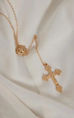 PrettyLittleThing Necklaces*Heart Cross Necklace