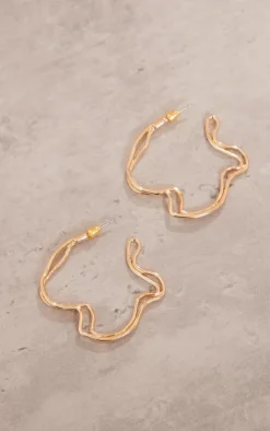 PrettyLittleThing Hoop Earrings*Irregular Shaped Hoop Earrings