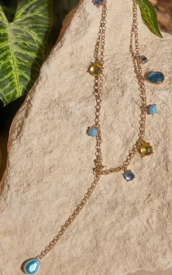 PrettyLittleThing Body Jewelry*Jewel Detail Belly Chain