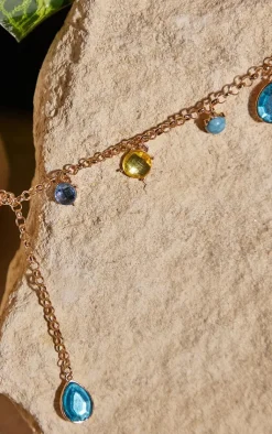 PrettyLittleThing Body Jewelry*Jewel Detail Belly Chain