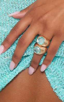 PrettyLittleThing Rings*Jewel Set Rings 2 Pack