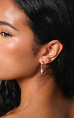 PrettyLittleThing Earrings*Jewel Star And Pearl Multipack Earrings