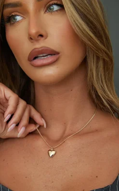 PrettyLittleThing Necklaces*Locket Snake Chain Necklace