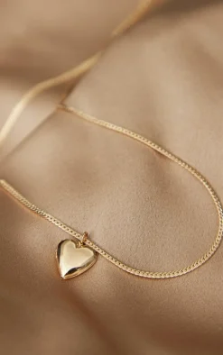 PrettyLittleThing Necklaces*Locket Snake Chain Necklace