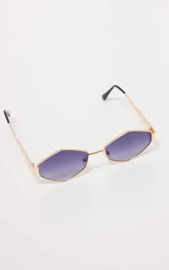 PrettyLittleThing Sunglasses*Metal Frame Hexagonal Sunglasses