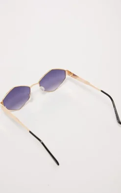 PrettyLittleThing Sunglasses*Metal Frame Hexagonal Sunglasses