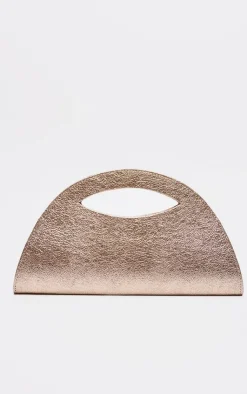 PrettyLittleThing Clutch Bags*Metallic Curved Mini Bag