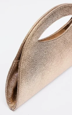 PrettyLittleThing Clutch Bags*Metallic Curved Mini Bag
