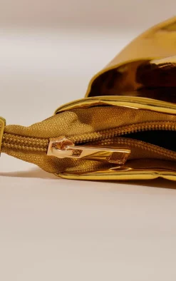 PrettyLittleThing Clutch Bags*Metallic Oversized Bow Clutch Bag