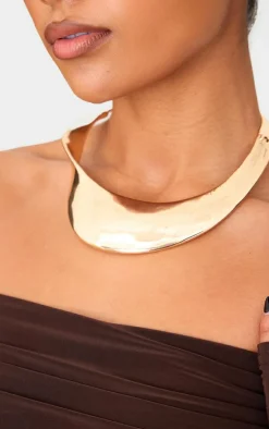 PrettyLittleThing Necklaces*Metallic Twist Chunky Choker