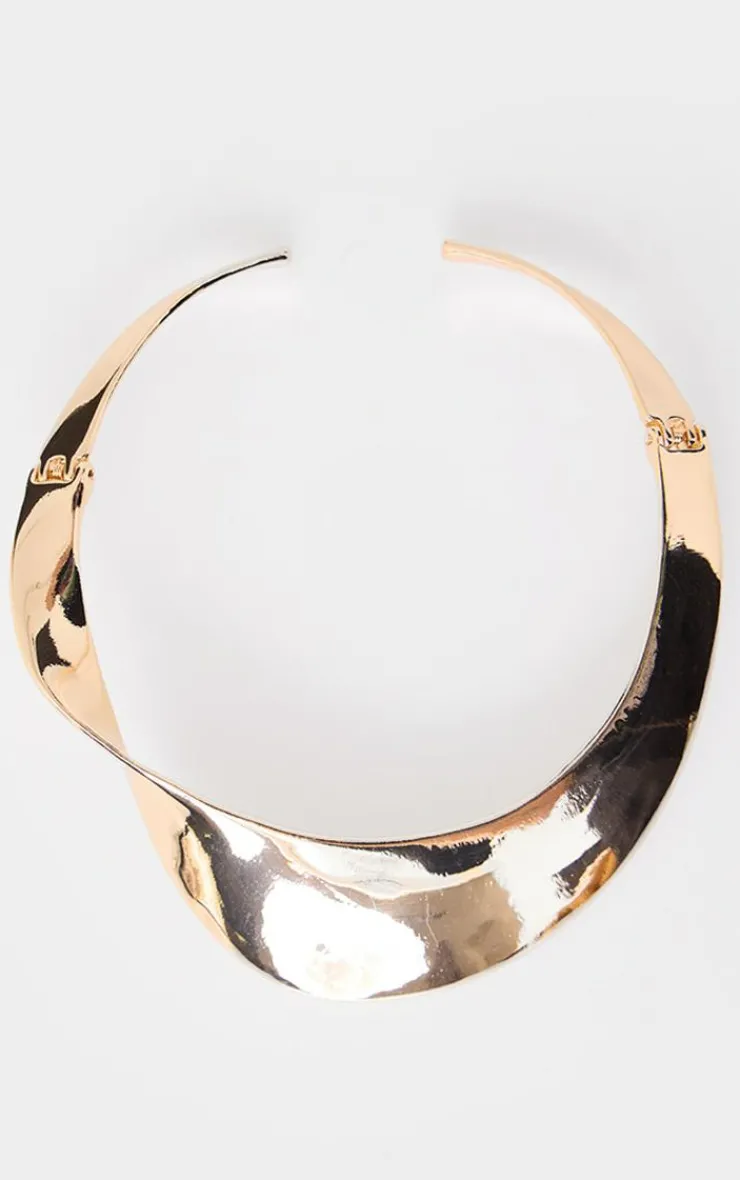 PrettyLittleThing Necklaces*Metallic Twist Chunky Choker